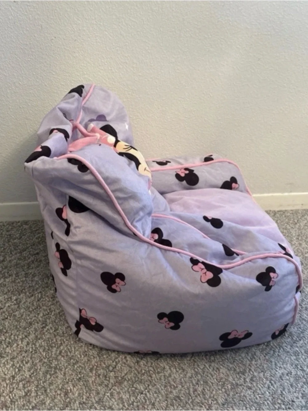 Disney Minnie Mouse Plush Kids Armchair - Lavender & Pink